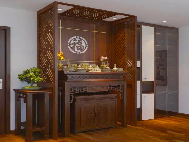 Bàn thờ chung cư đẹp BCC001