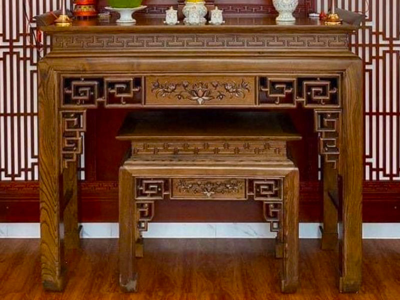 Bàn thờ chung cư gỗ sồi BCC0020