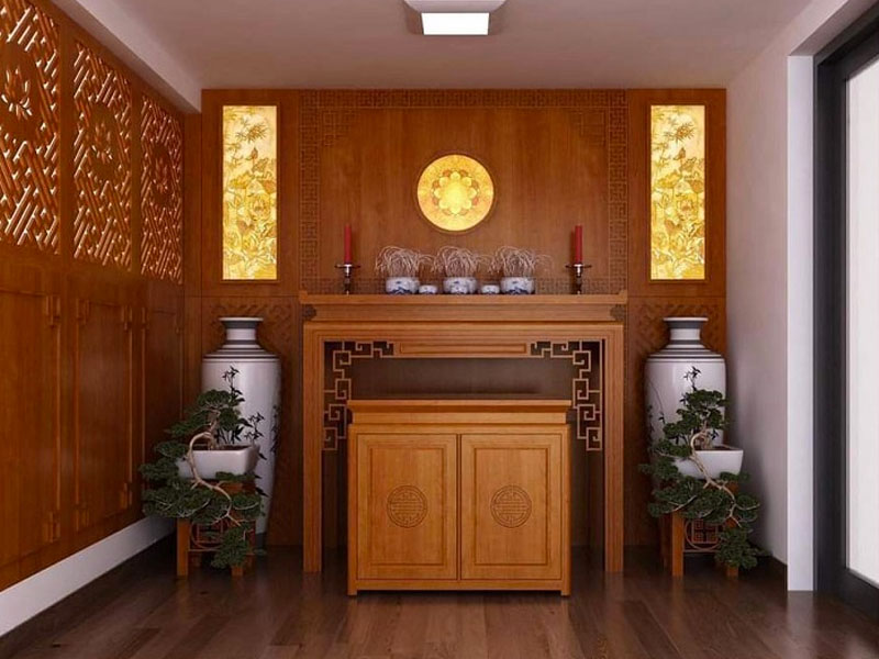 Bàn thờ đứng chung cư giá rẻ BCC009