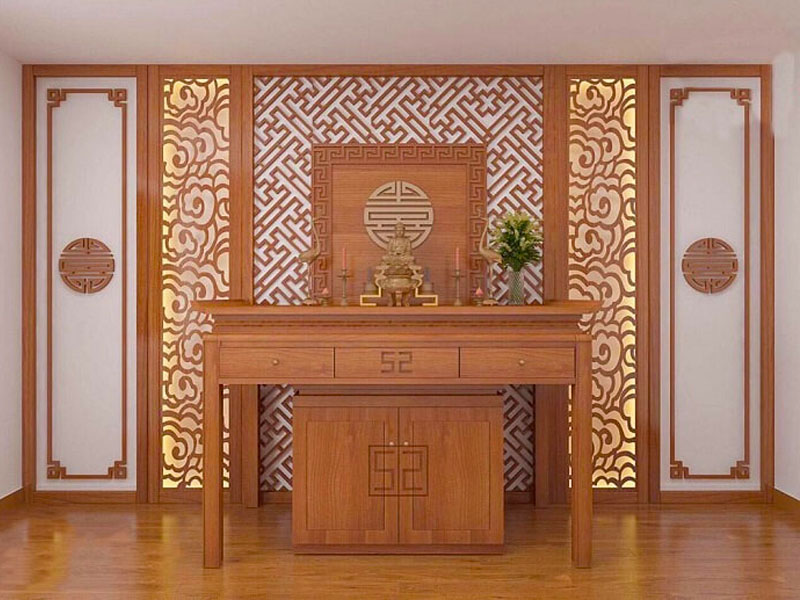 Bàn thờ phật hiện đại TP005