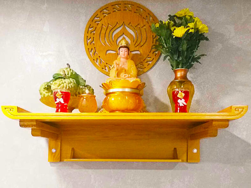 Bàn thờ phật treo tường TP003