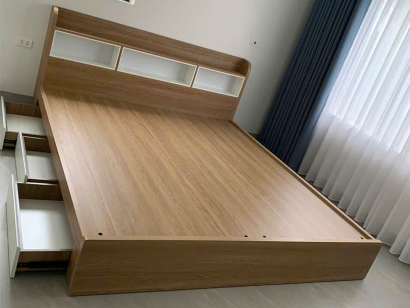 Các mẫu giường ngủ gỗ công nghiệp GCN21