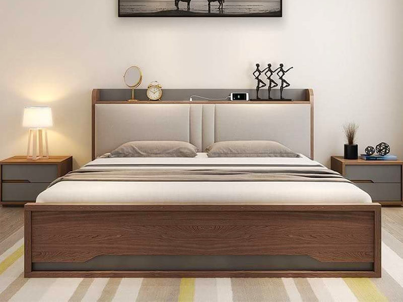 Mẫu giường gỗ công nghiệp đẹp GCN2