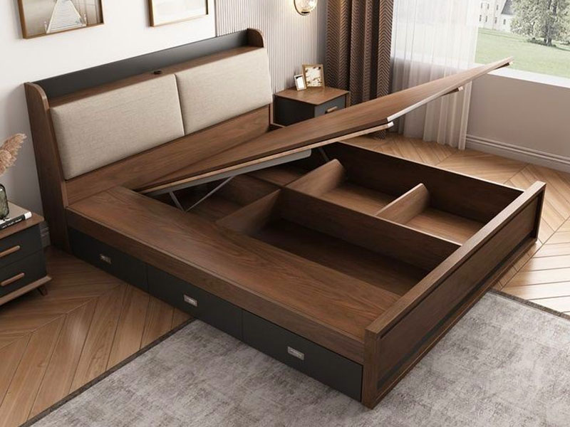 Mẫu giường gỗ công nghiệp GCN1