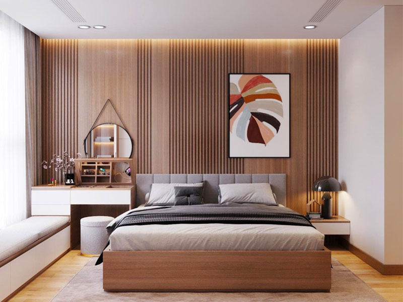 Mẫu giường ngủ gỗ công nghiệp đẹp GCN11