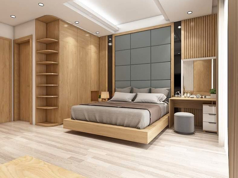 Mẫu giường ngủ gỗ công nghiệp GCN9