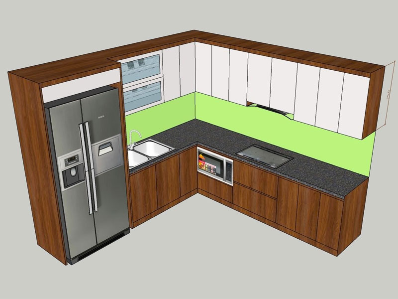 Tủ bếp công nghiệp TB009