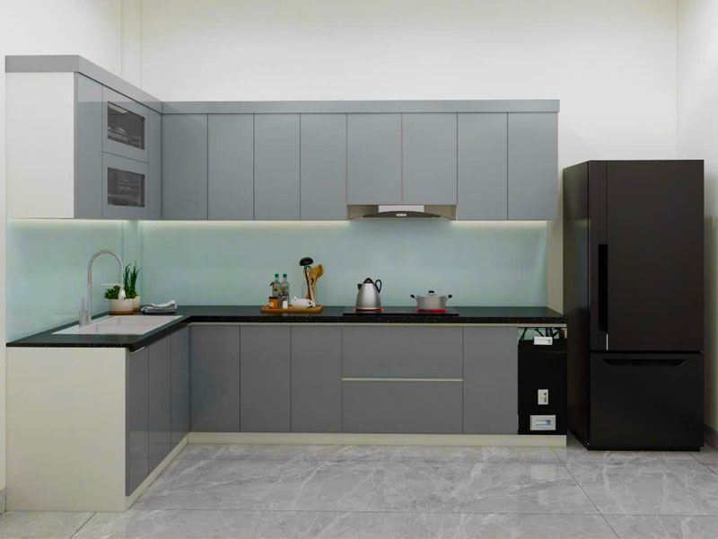 Tủ bếp gỗ công nghiệp đẹp TB0020