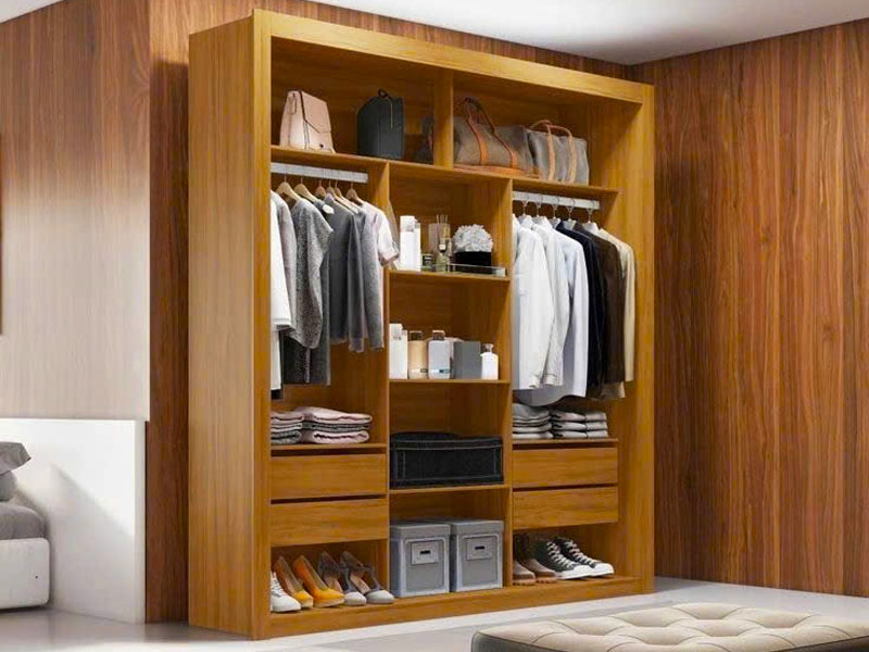 Tủ gỗ quần áo giá rẻ TQA0034