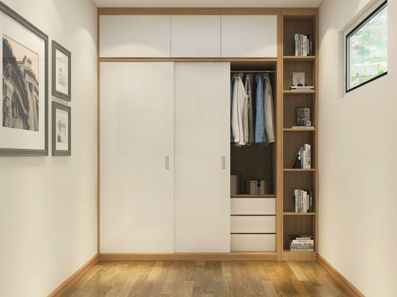 Tủ quần áo gỗ công nghiệp nhỏ TCN38