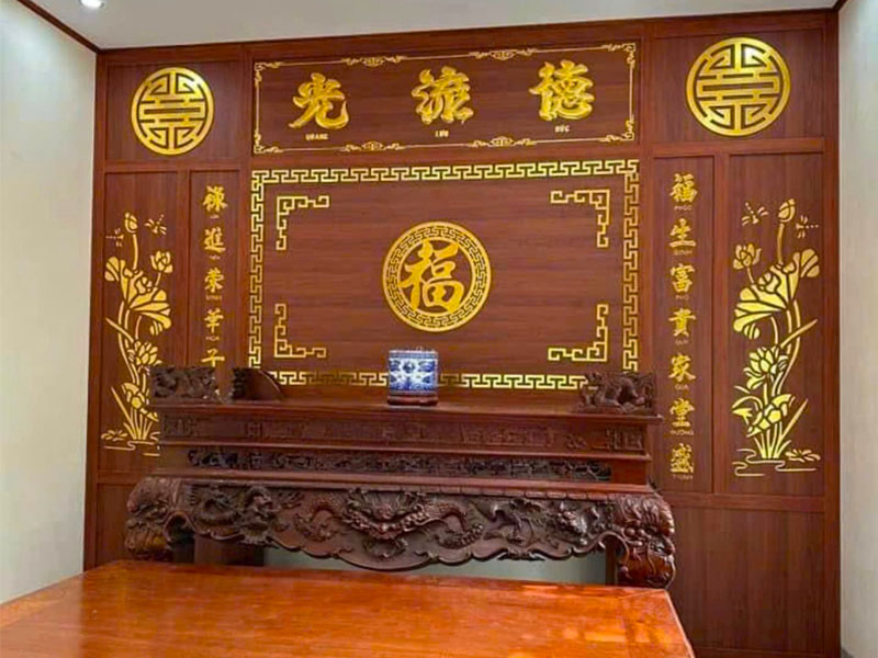 Vách ngăn bàn thờ đẹp VN0022