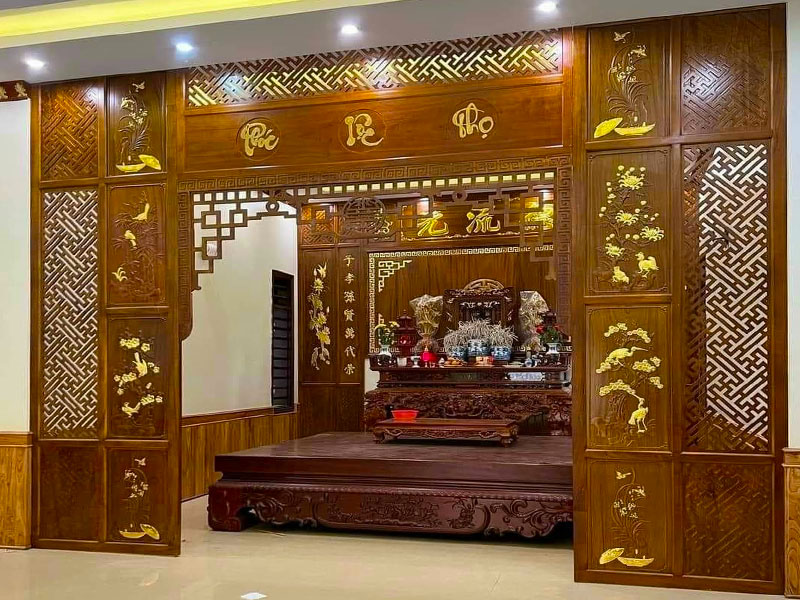 Vách ngăn bàn thờ gia tiên VN0035